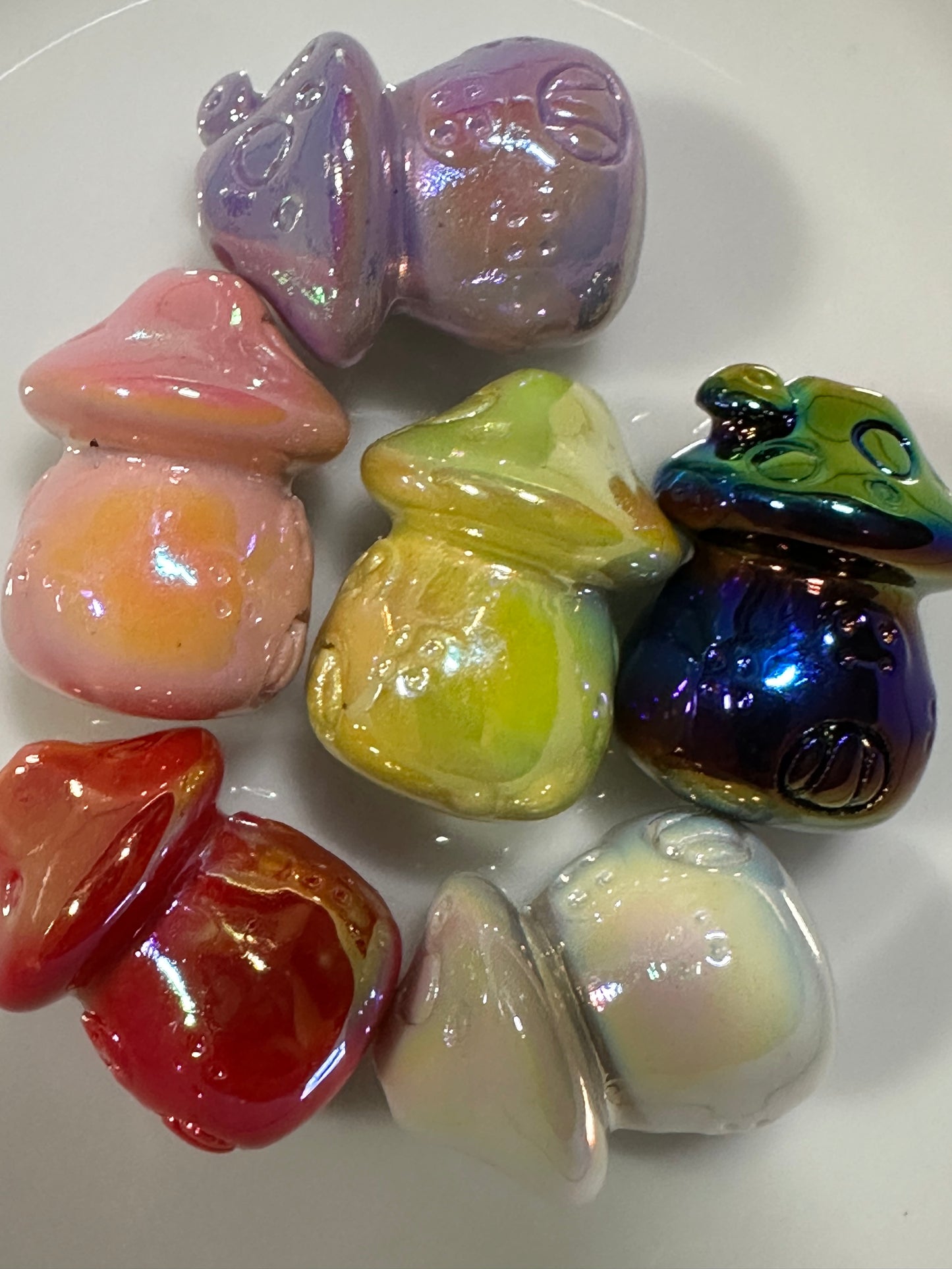 Acrylic Mushrooms - Multiple Colors (5/$1.75)