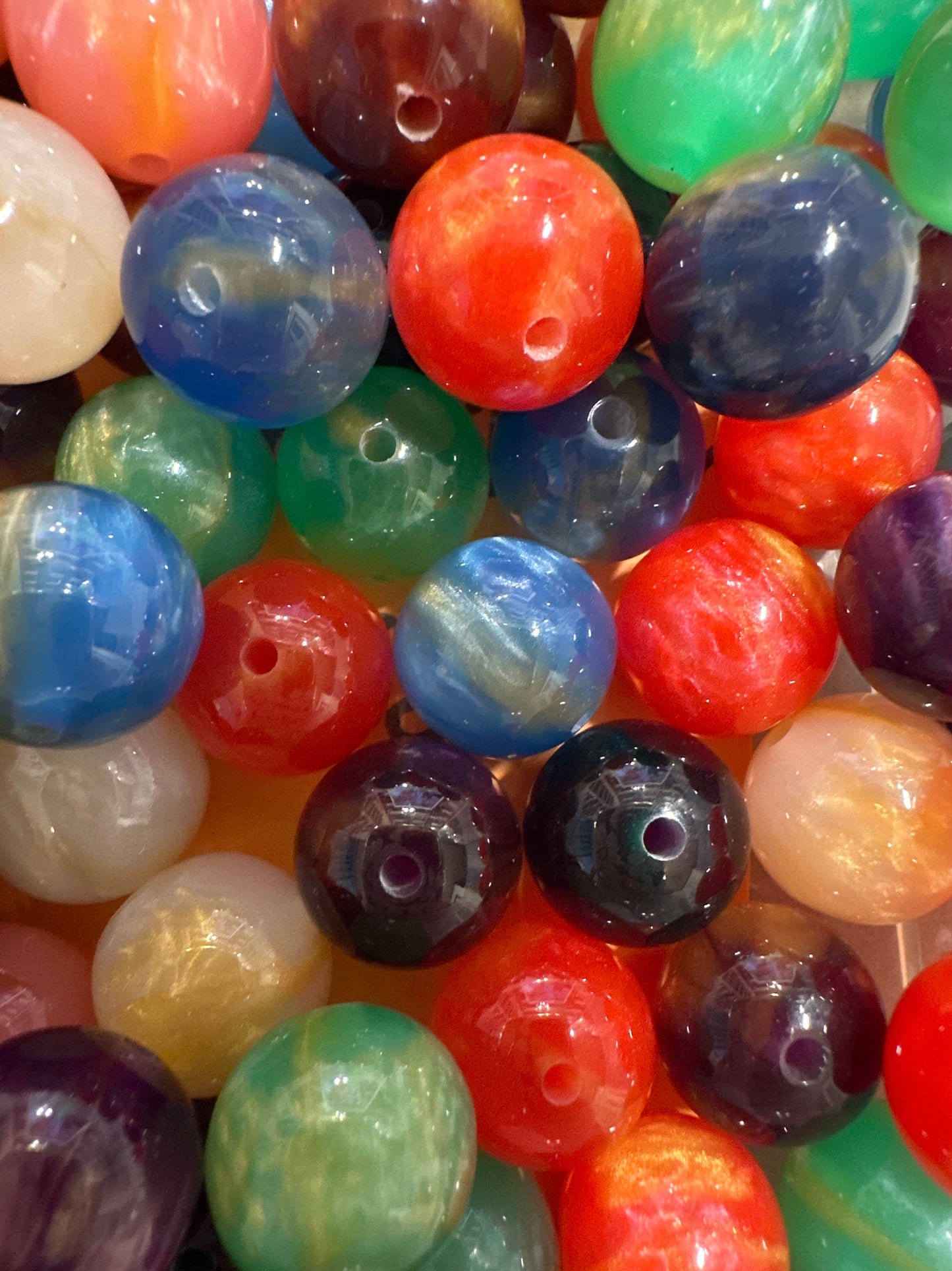 Acrylic Cat Eye Beads - Multiple Colors 10/$3.25