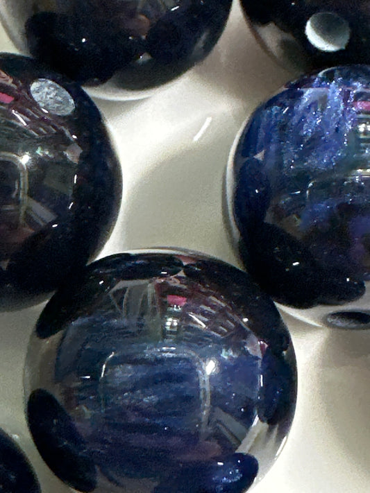 16mm Blue Tiger Eye Acrylic Beads