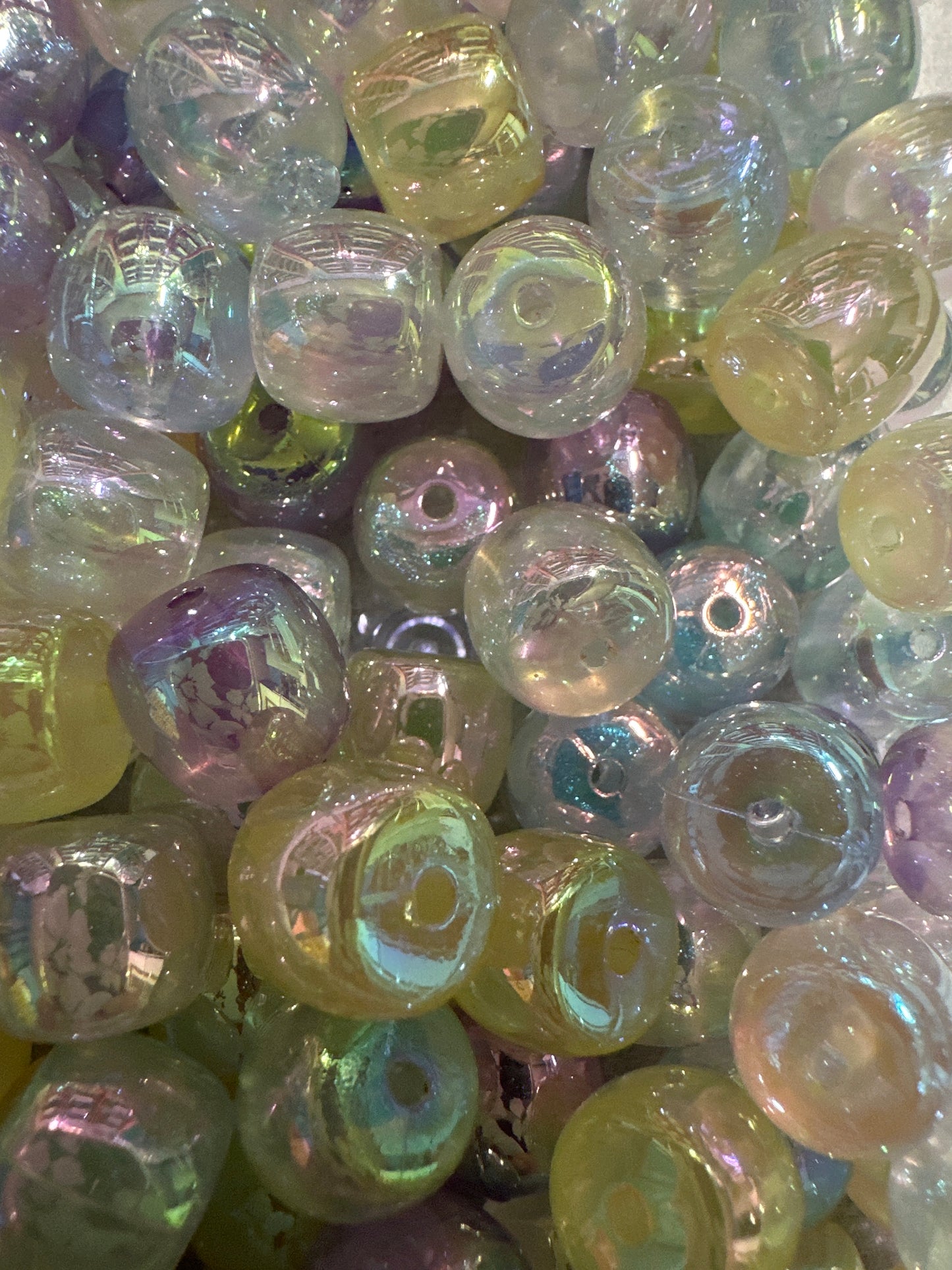 Acrylic Apple Beads - Multiple Colors 10/$3.25