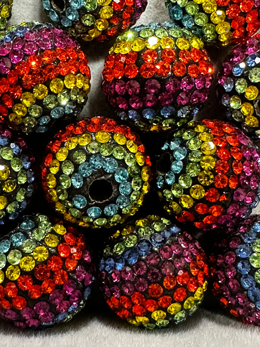 16mm Rainbow Rhinestone Beads