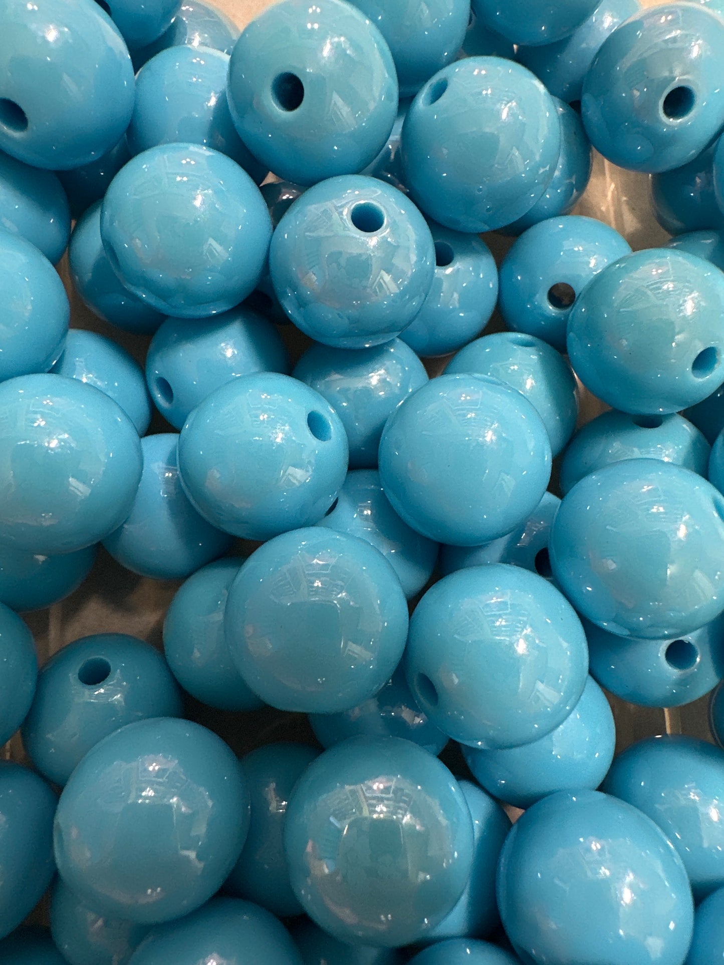 Acrylic Blue Beads