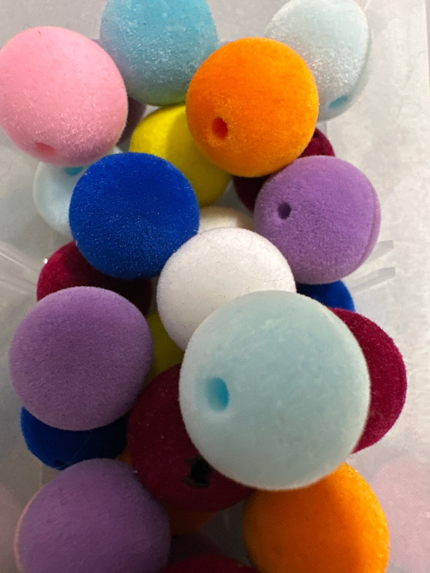 Acrylic Felt Beads - Multiple Colors 10/$3.25